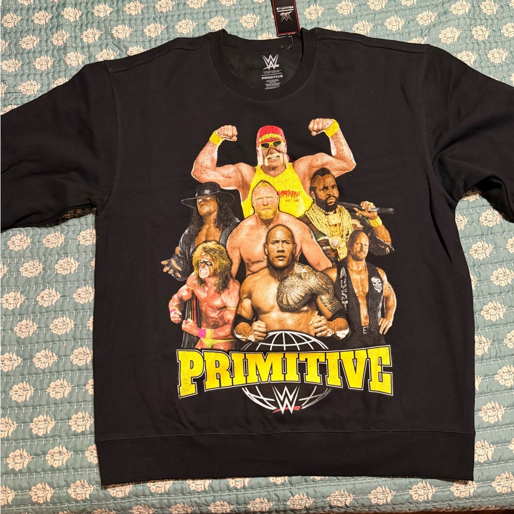 Primitive Black WWE Legends Crewneck